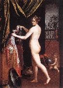 Lavinia Fontana Minerva dressing France oil painting artist